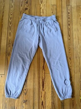 Calvin Klein Mauve Lavender Jogger Sweatpants Women’s Large Soft Cozy Athleisure